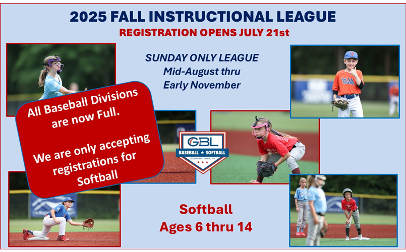 2025 GBL FALL INSTRUCTIONAL LEAGUE